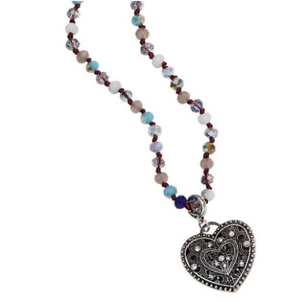Park Lane Amulet Beaded Heart Necklace
